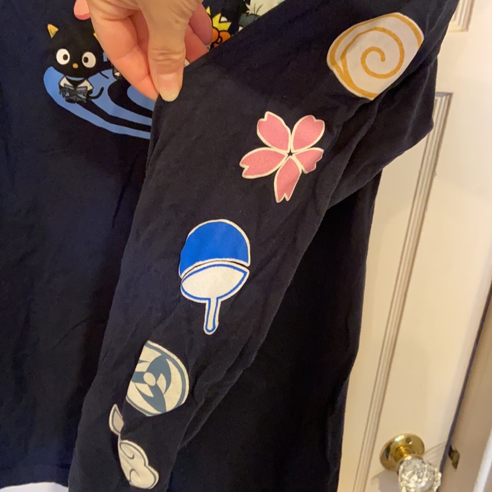 Boxlunch Hello Kitty LONG SLEEVE TEE SHIRT NARUTO SHIPPUDEN SZ S - Picture 6 of 9